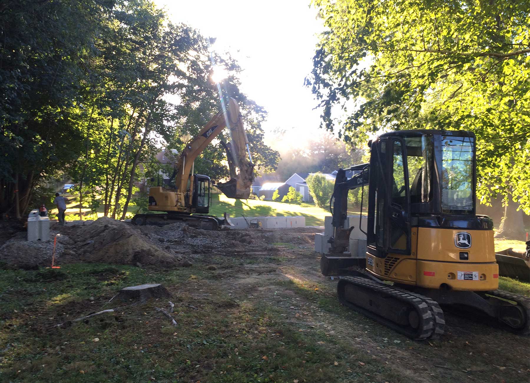 Home Excavation for a septic system